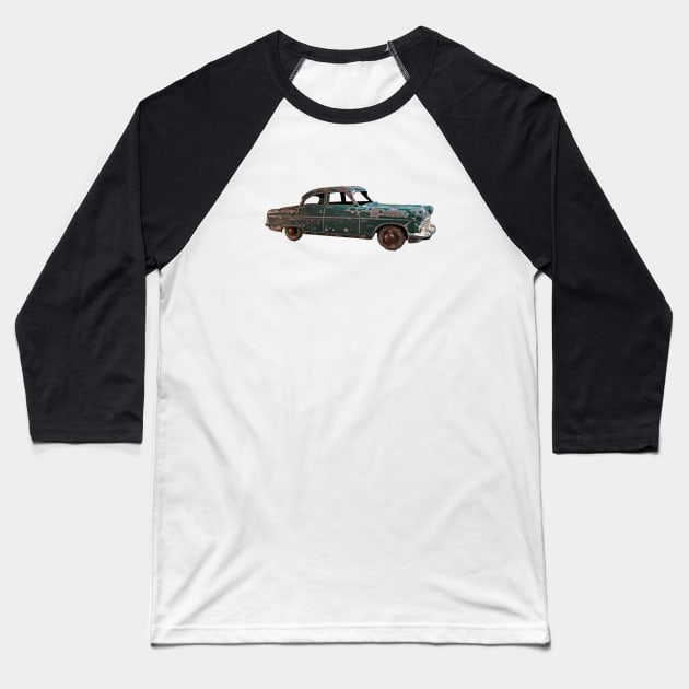 Vintage classic green car Baseball T-Shirt by TinyPrinters